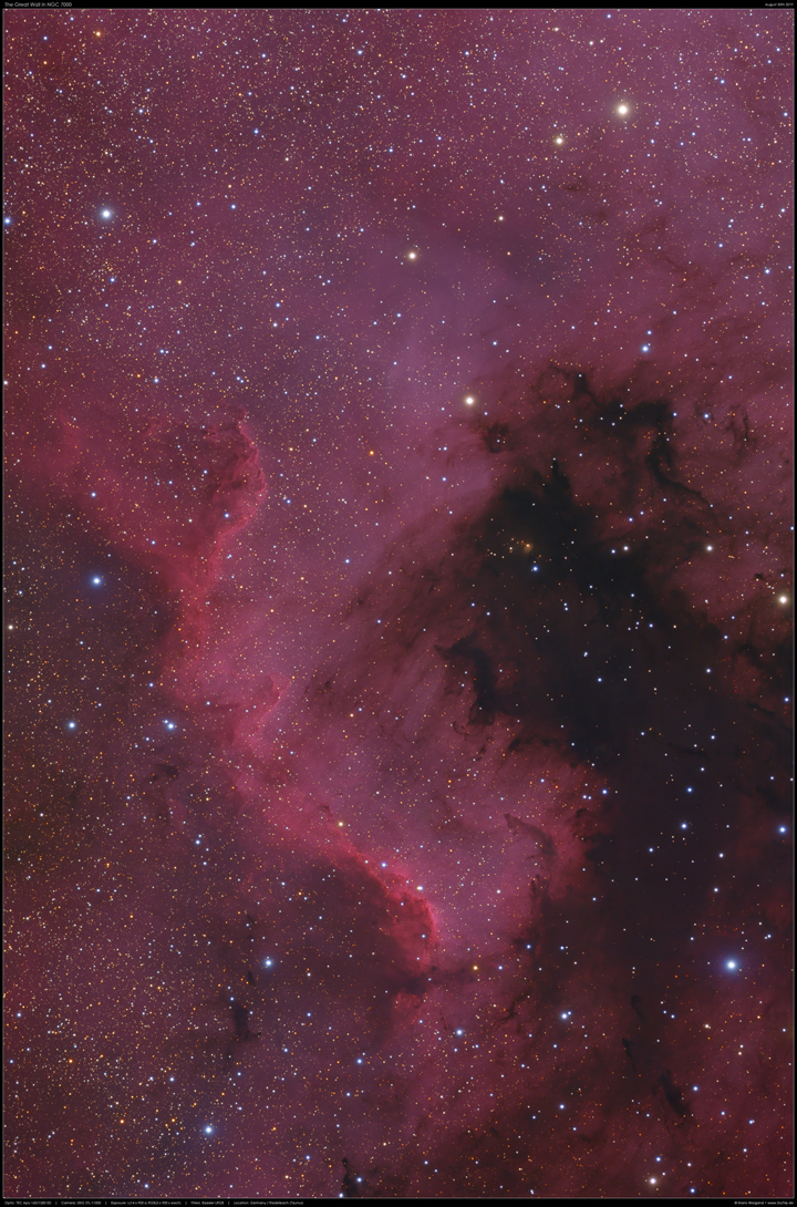 Die große Mauer in NGC 7000