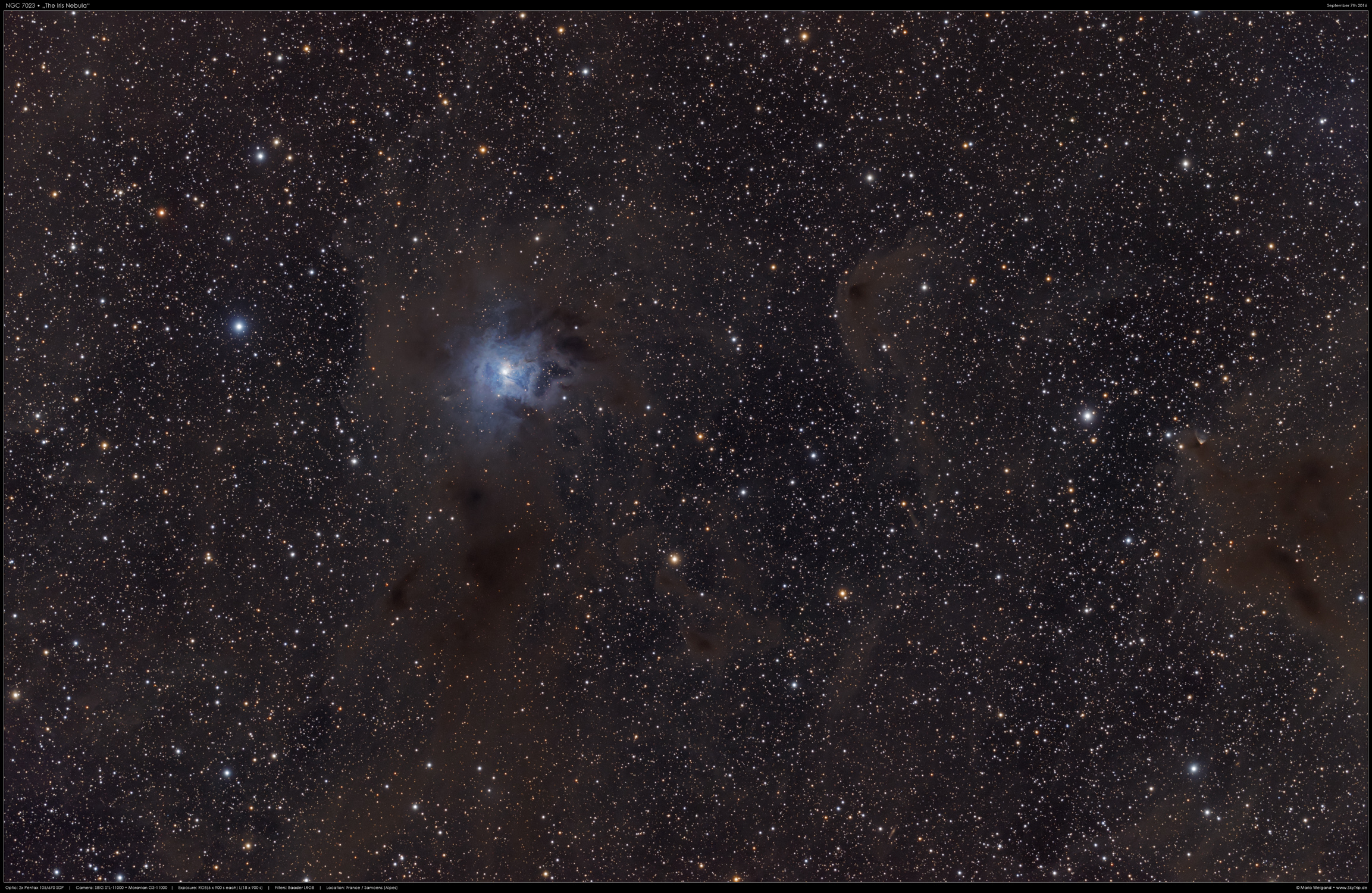 NGC 7023 Der Irisnebel
