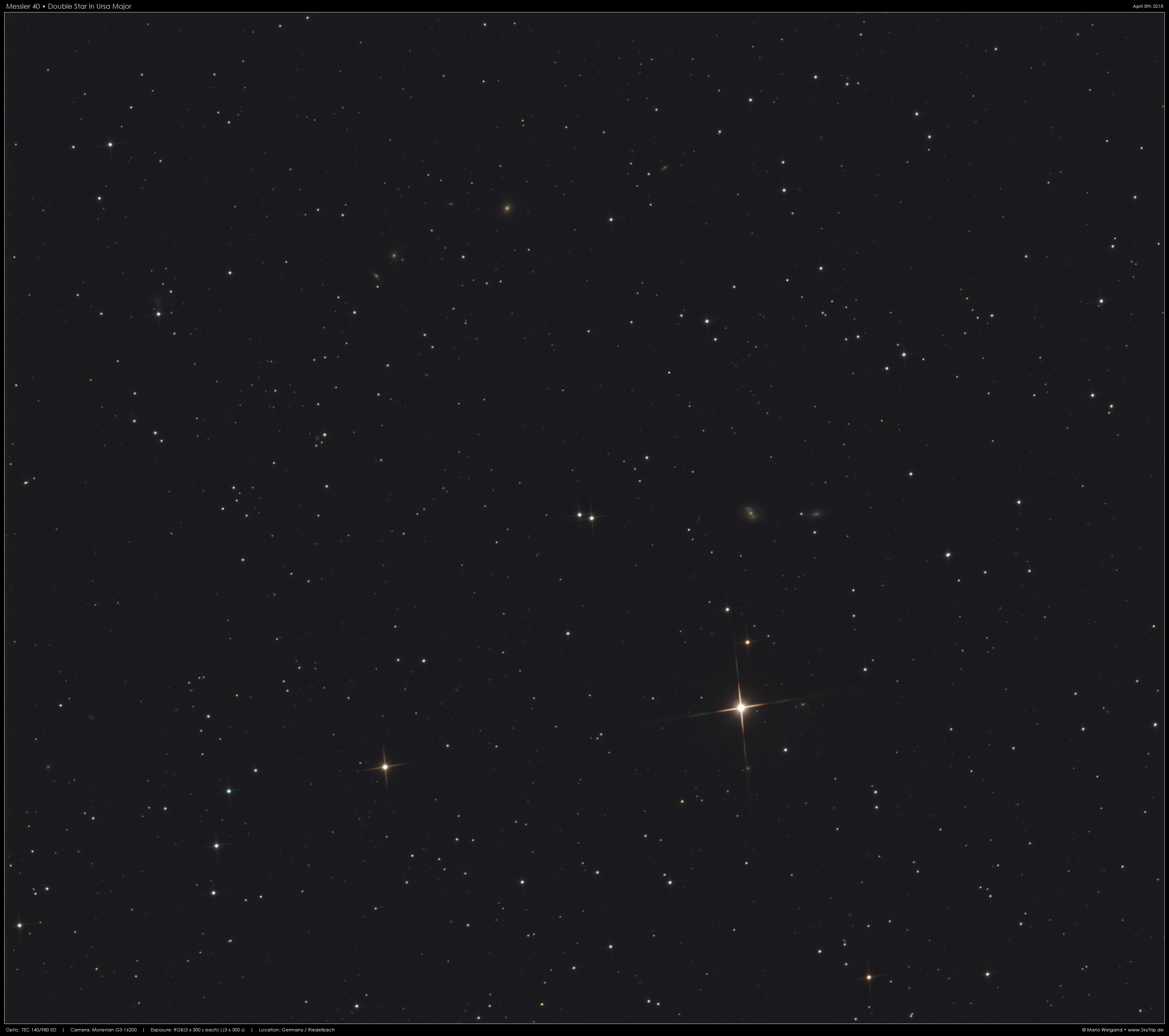Messier 40  Doppelstern in Ursa Major