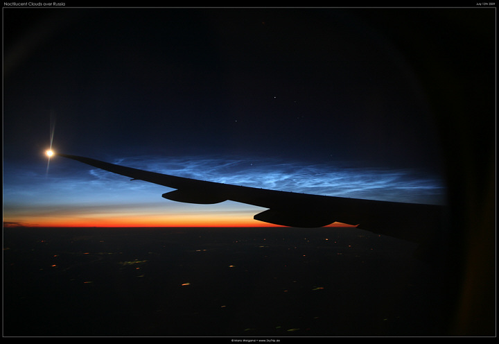 Leuchtende Nachtwolken ber Russland