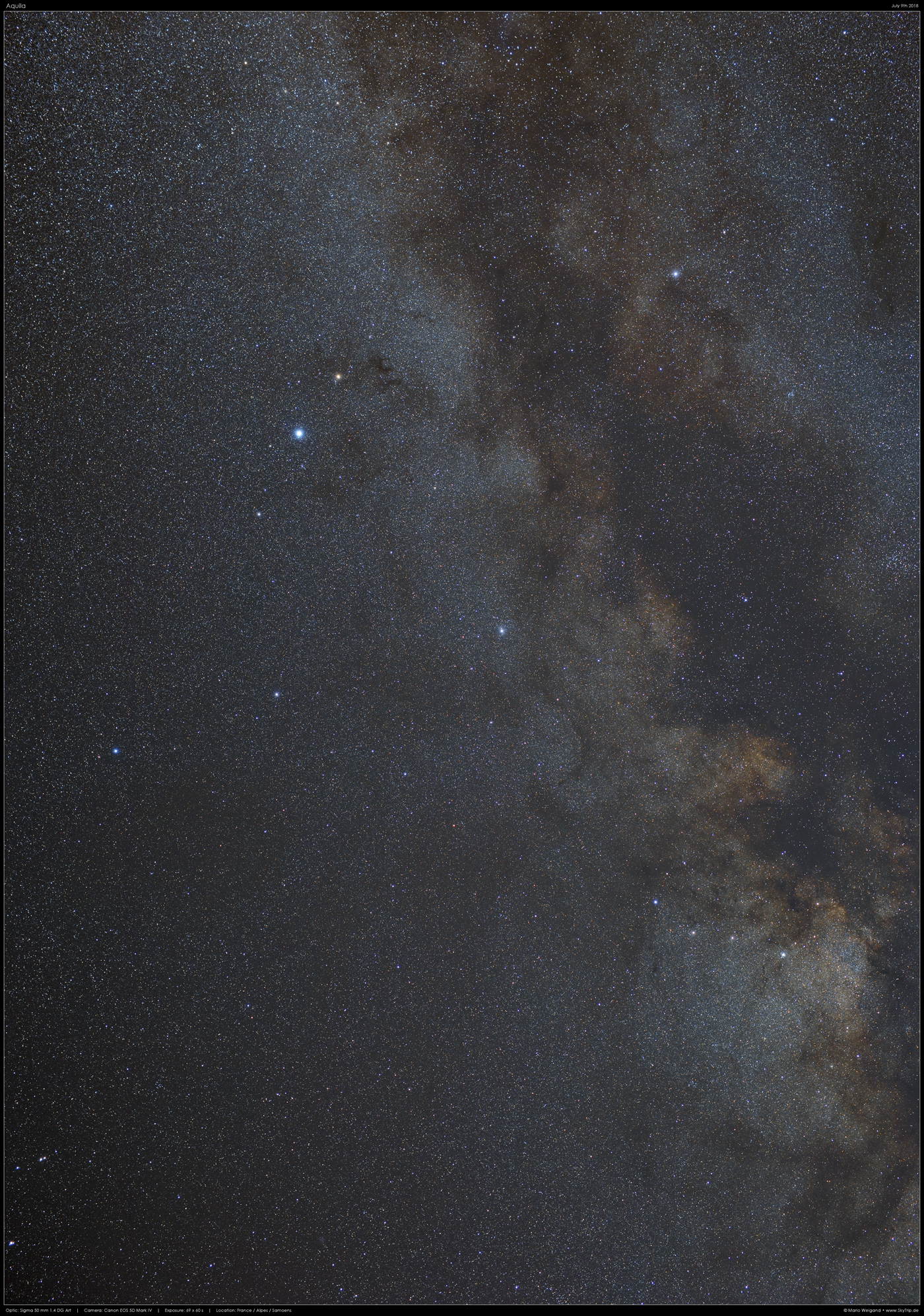 Sternbild Adler mit Altair