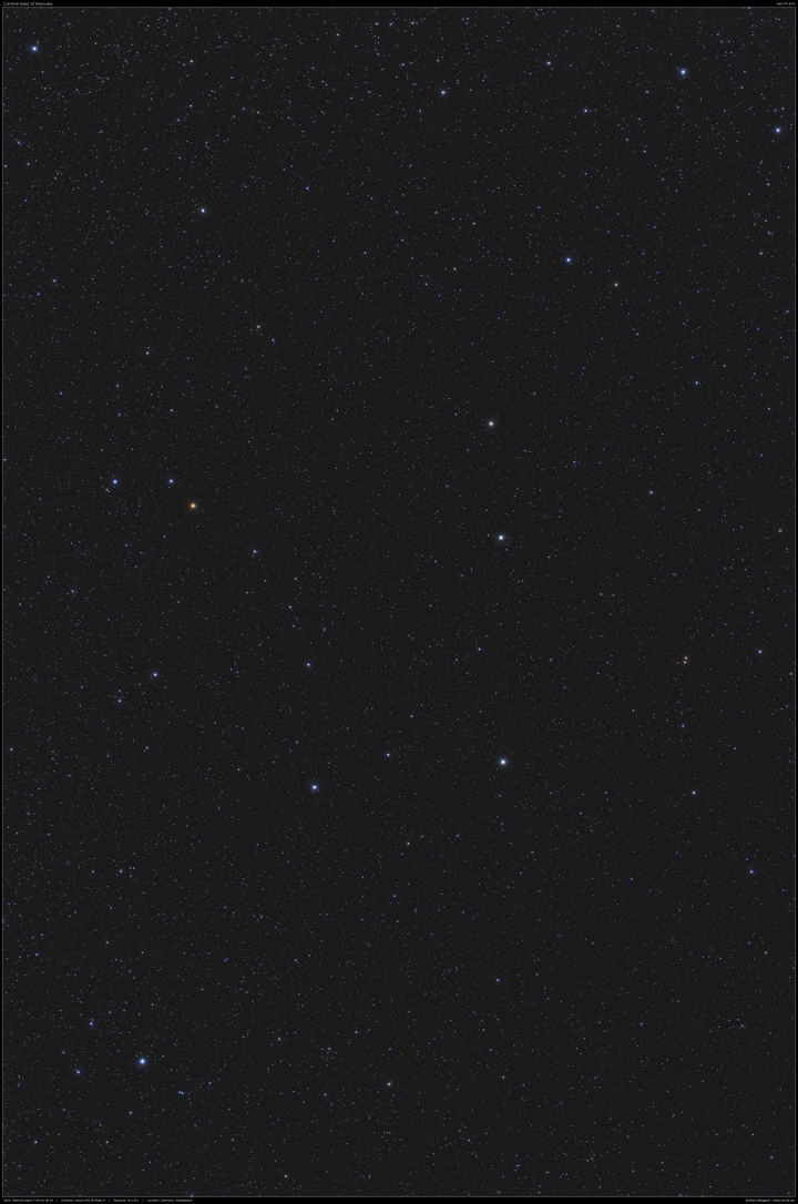 Zentralbereich des Sternbildes Herkules