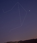 Sternbild Waage (mit Jupiter)
