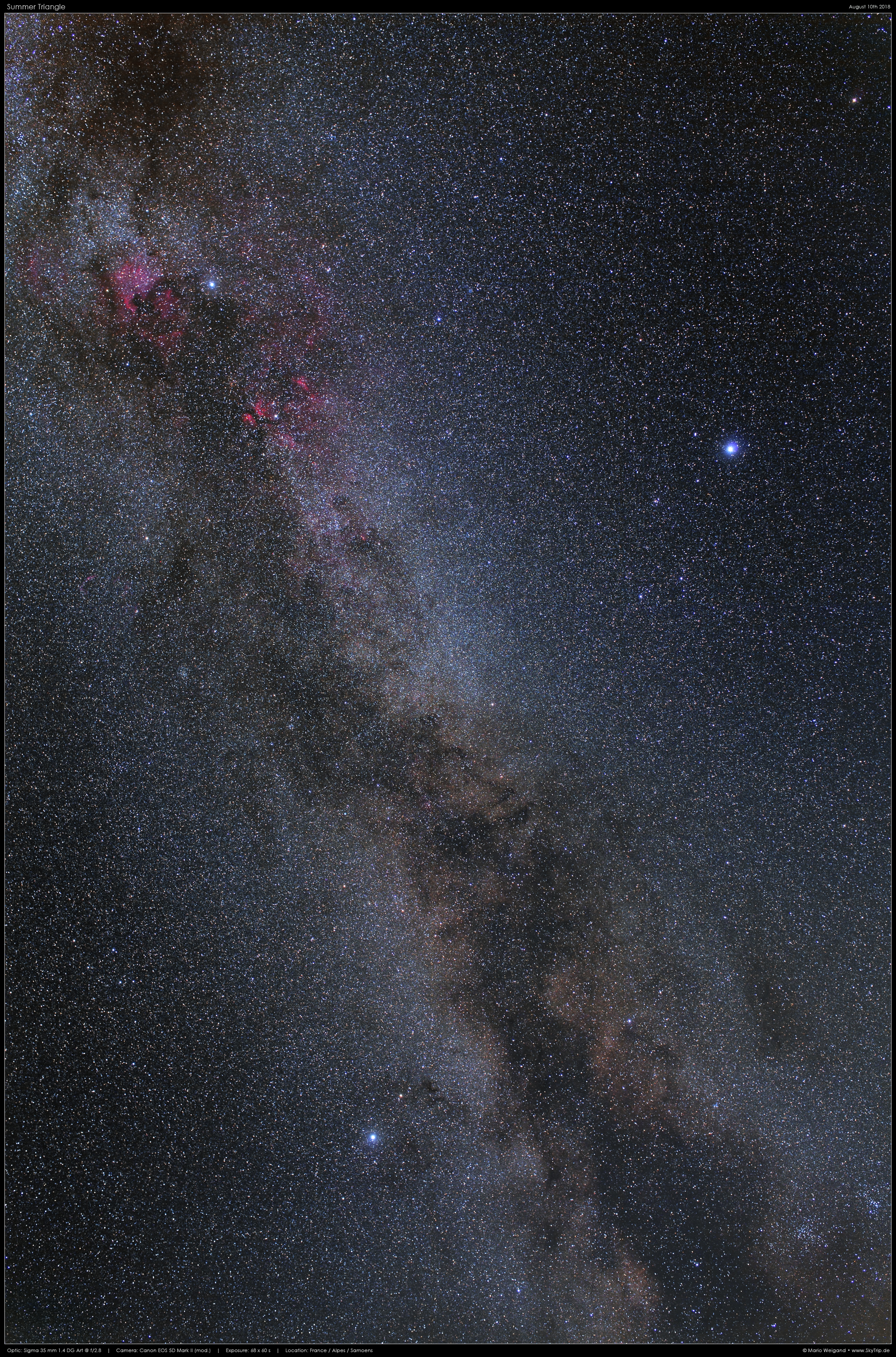 Sommerdreieck, Sternbild Vulpecula & mehr