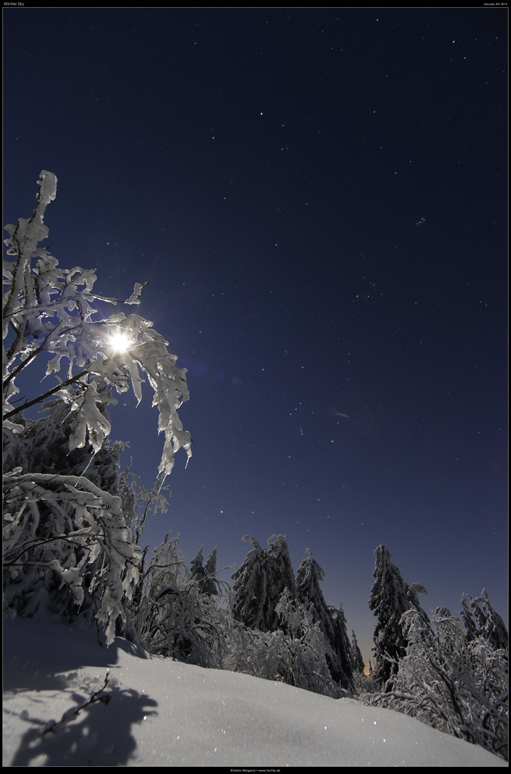 Winterhimmel ber Eis & Schnee