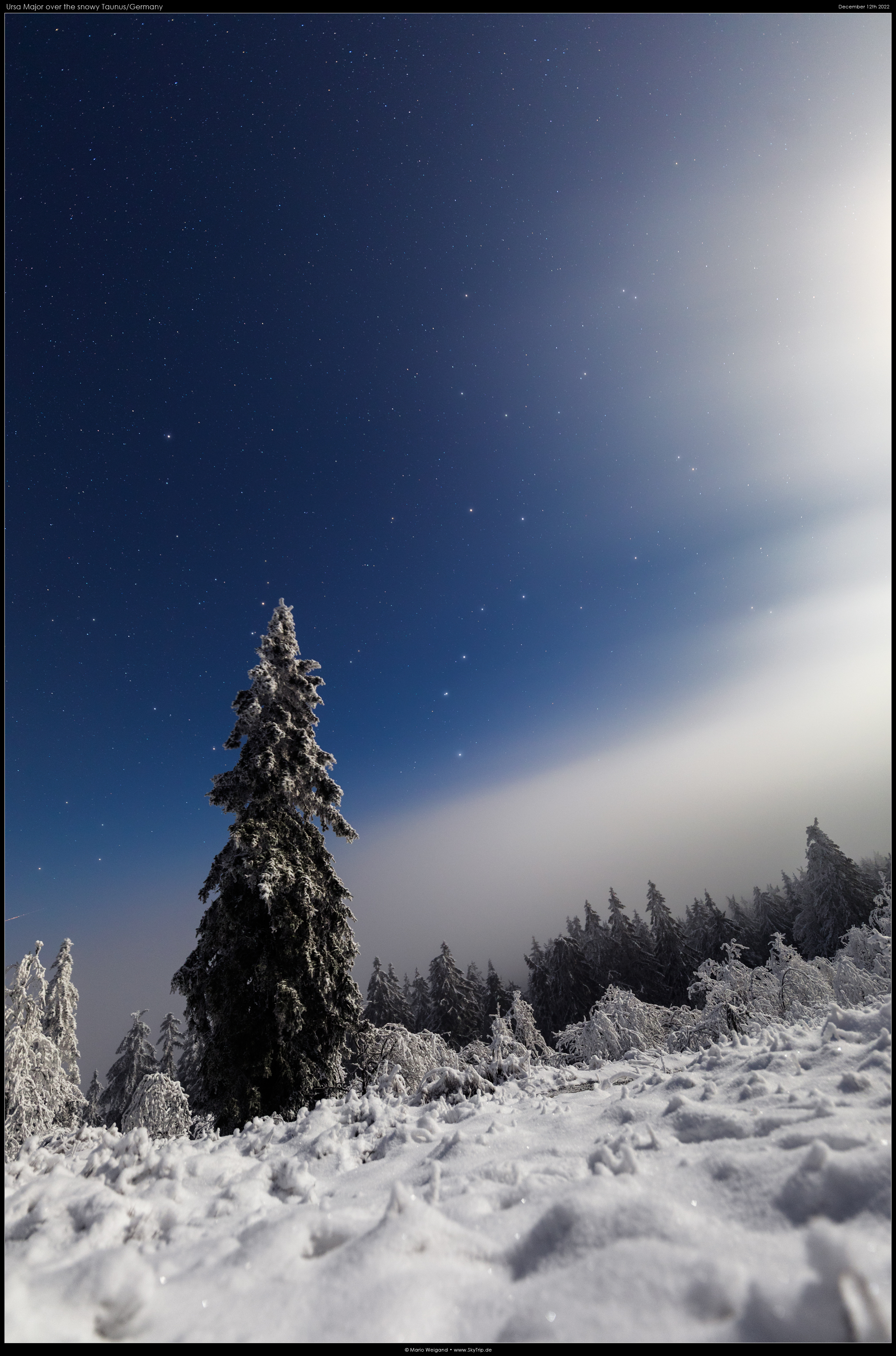 Ursa Major ber Winterlandschaft