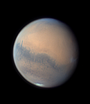 Mars  Wolken ber Arsia Mons