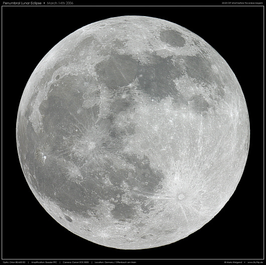 Die Halbschattenfinsternis vom 14. Mrz 2006