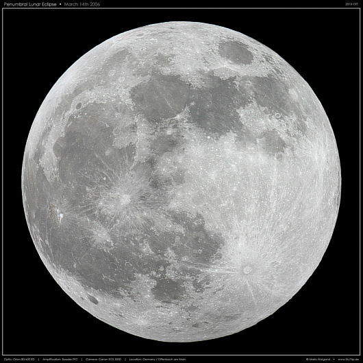 Die Halbschattenfinsternis vom 14. Mrz 2006