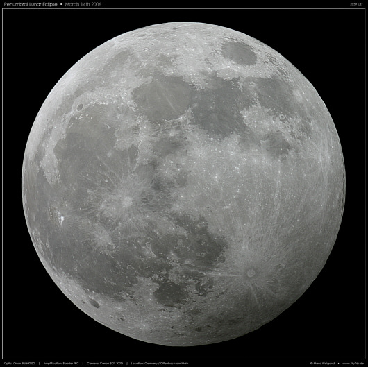 Die Halbschattenfinsternis vom 14. Mrz 2006