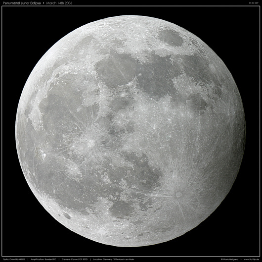 Die Halbschattenfinsternis vom 14. Mrz 2006