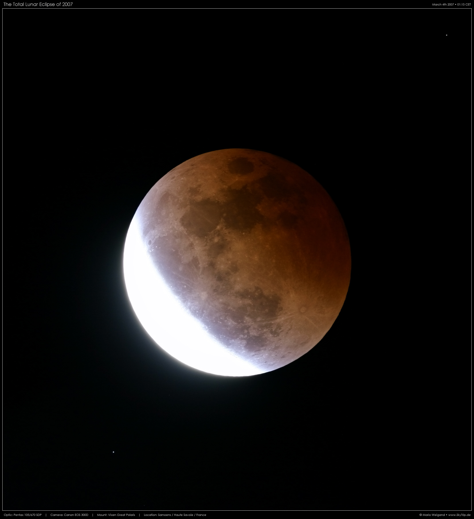 Totale Mondfinsternis 2007: Partielle Phase VI