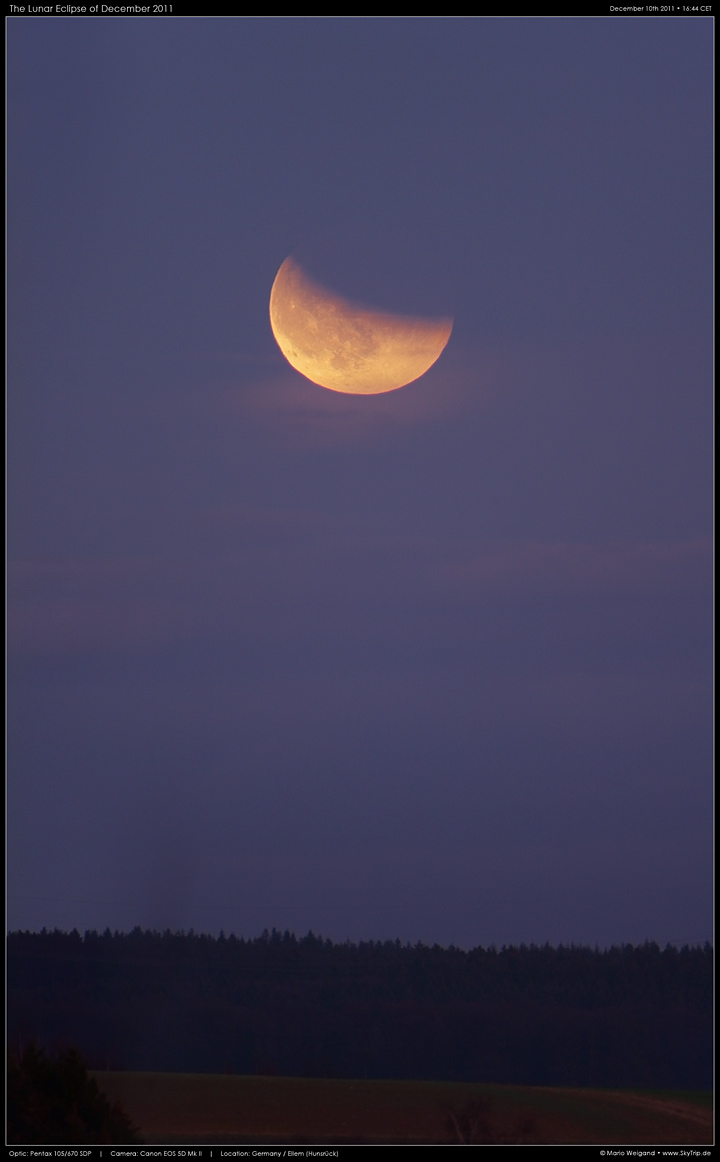 Totale Mondfinsternis am 10. Dezember 2011