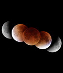 Verlauf der Mondfinsternis 2015 als Komposit
