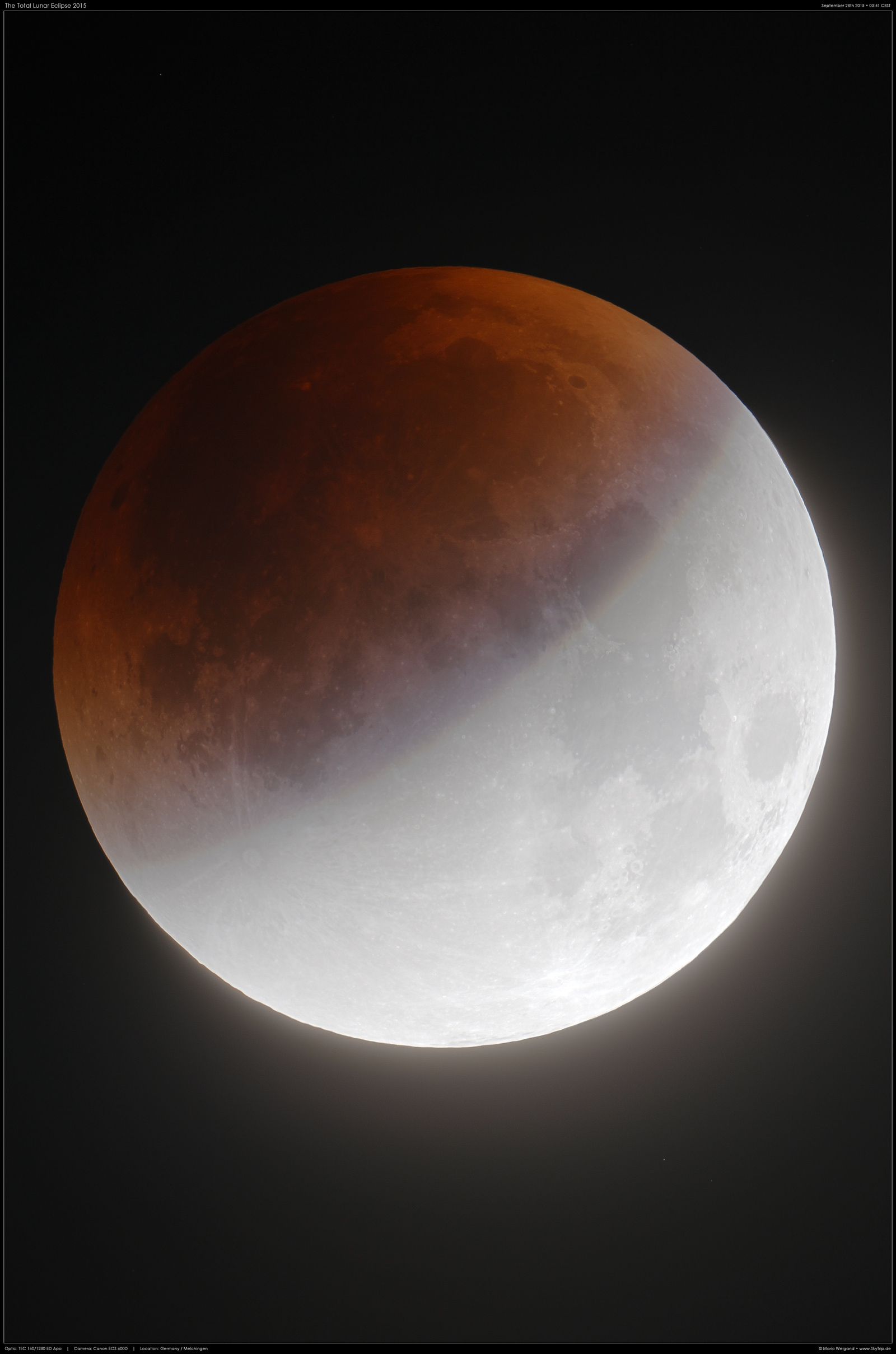 HDR-Bild der totalen Mondfinsternis am 28.09.2015
