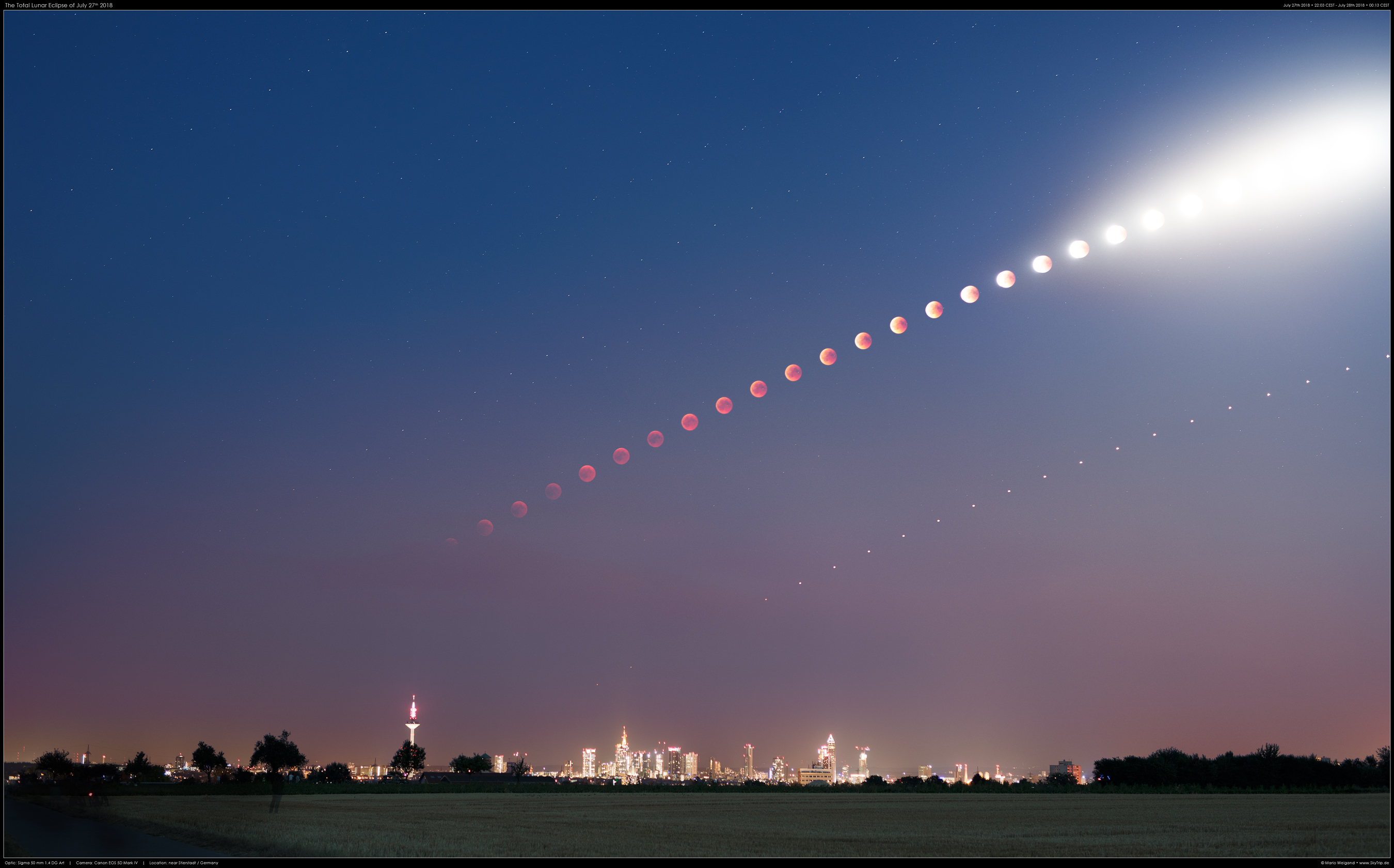 Roter Mond ber Frankfurt