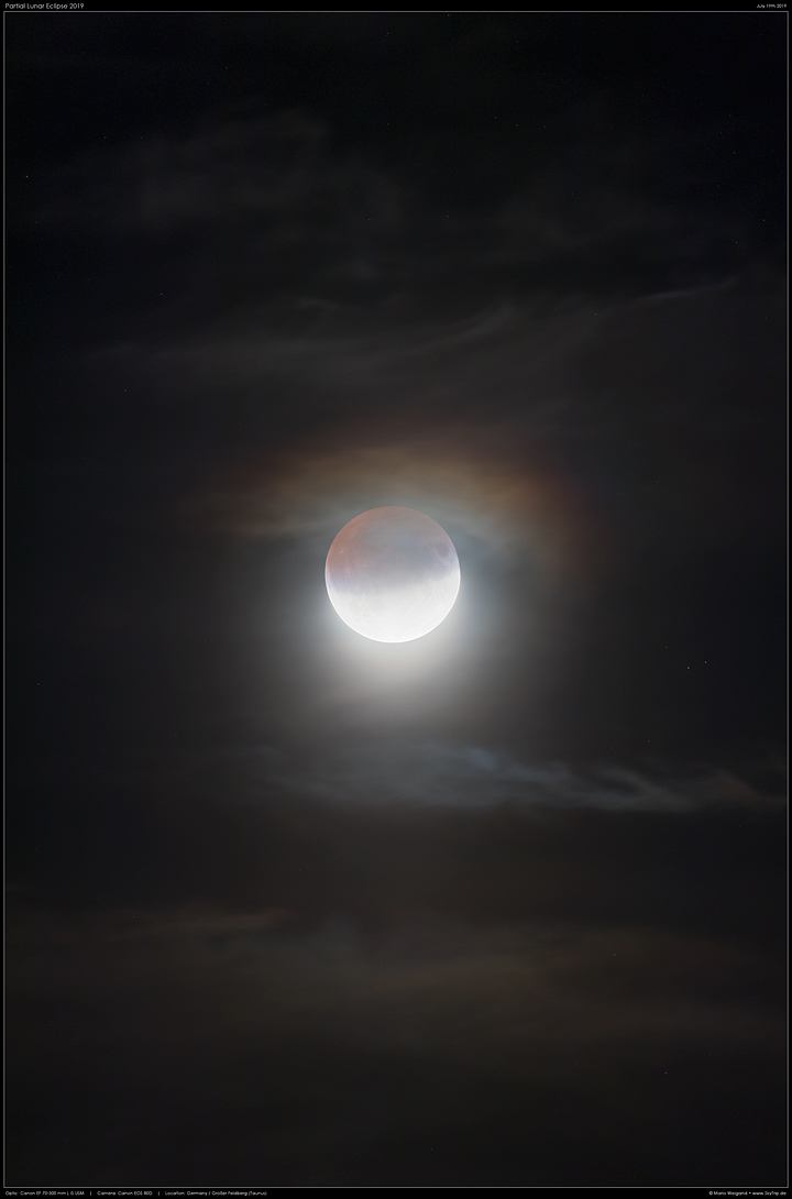 Maximum der partiellen Mondfinsternis