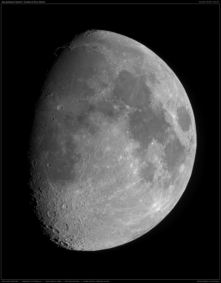 Mond: Der Goldene Henkel - Sinus Iridum