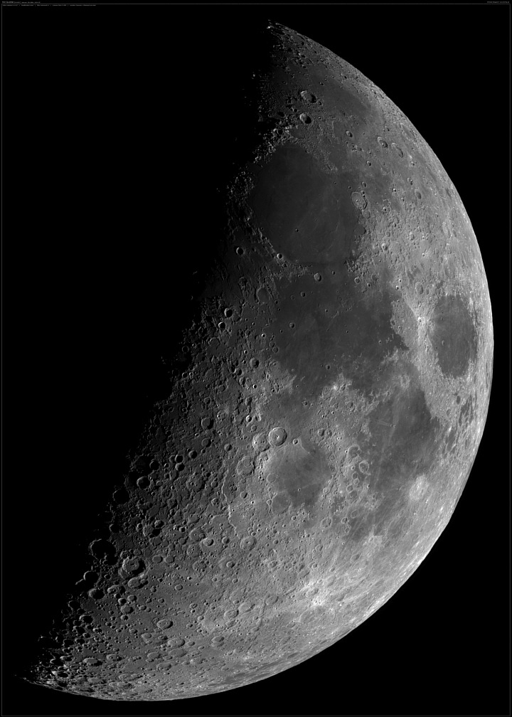 Mond: Mosaik des ersten Viertels (13.02.2008)