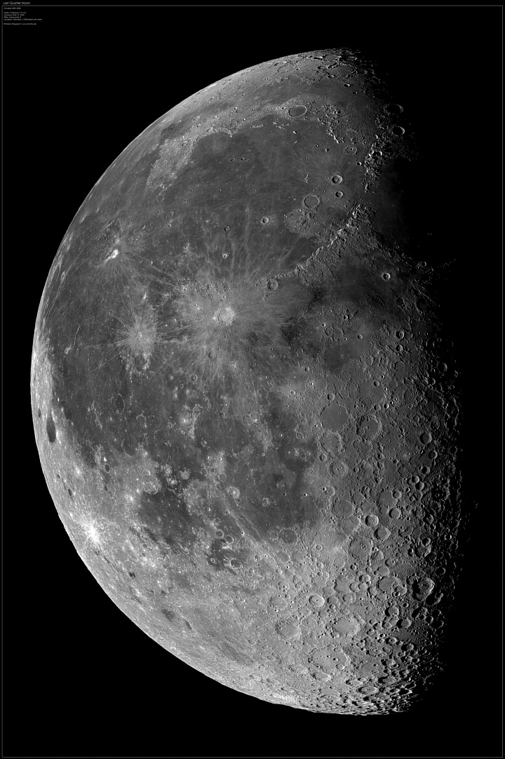 Mond: Mosaik kurz vor letztem Viertel (20.10.2008)