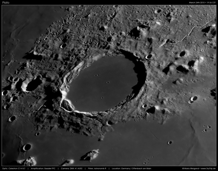Mondfoto: Krater Plato