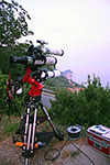 Die drei Refraktoren zur Fotografie und visuellen Beobachtung auf der GM2000 Montierung.