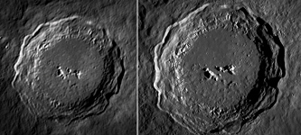 Der Krater Kopernikus mit zwei verschiedenen Aufnahme-Setups.