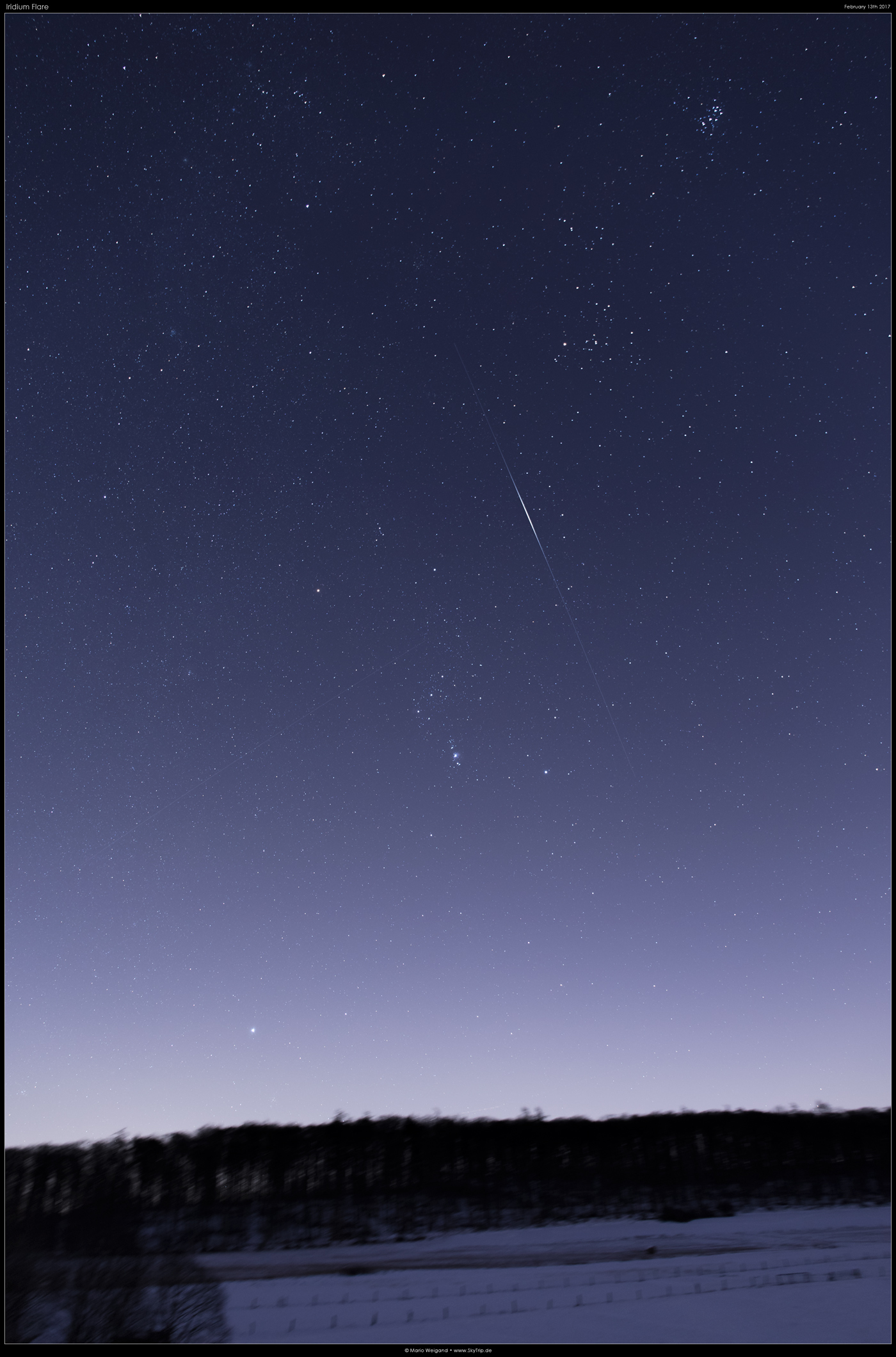 Doppelter Flare im Orion