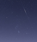 Iridium-Flare im Sternbild Orion