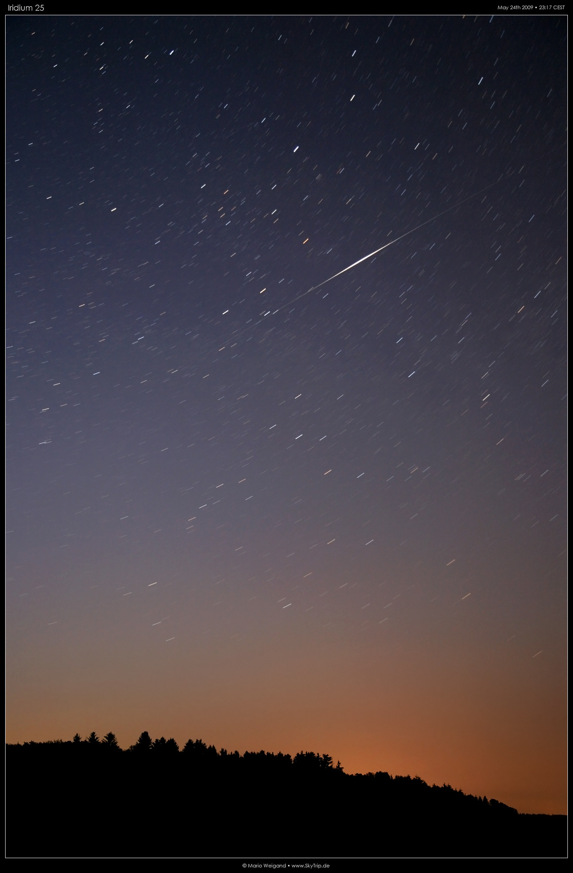 Iridium 25 mit -6,2-mag-Flare