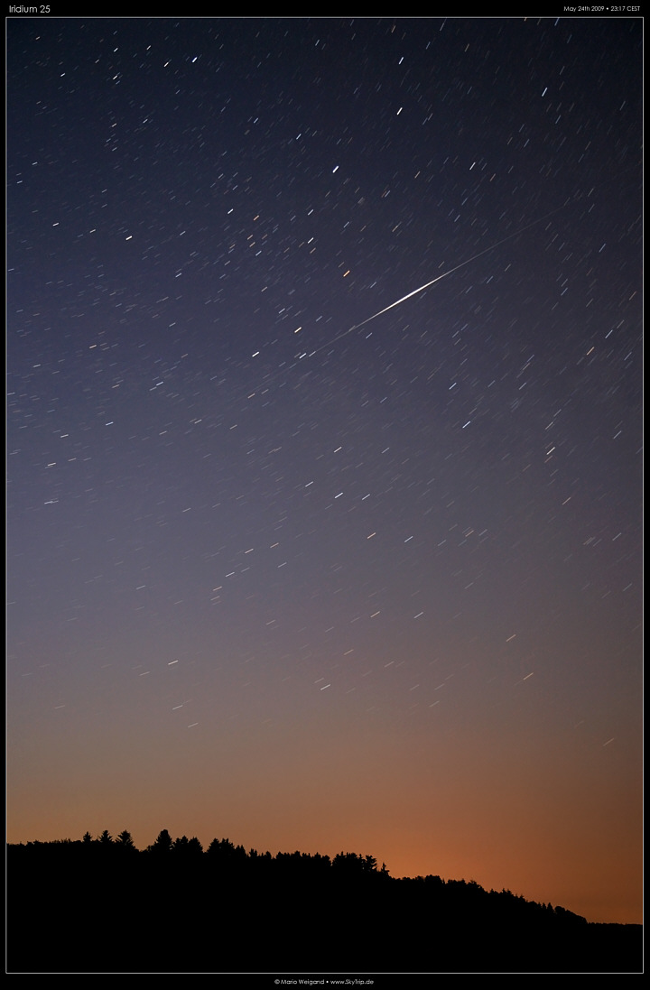 Iridium 25 mit -6,2-mag-Flare