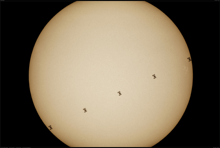 ISS-Sonnentransit (Weißlicht)