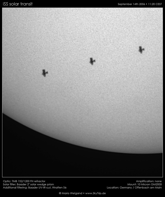 ISS Sonnentransit