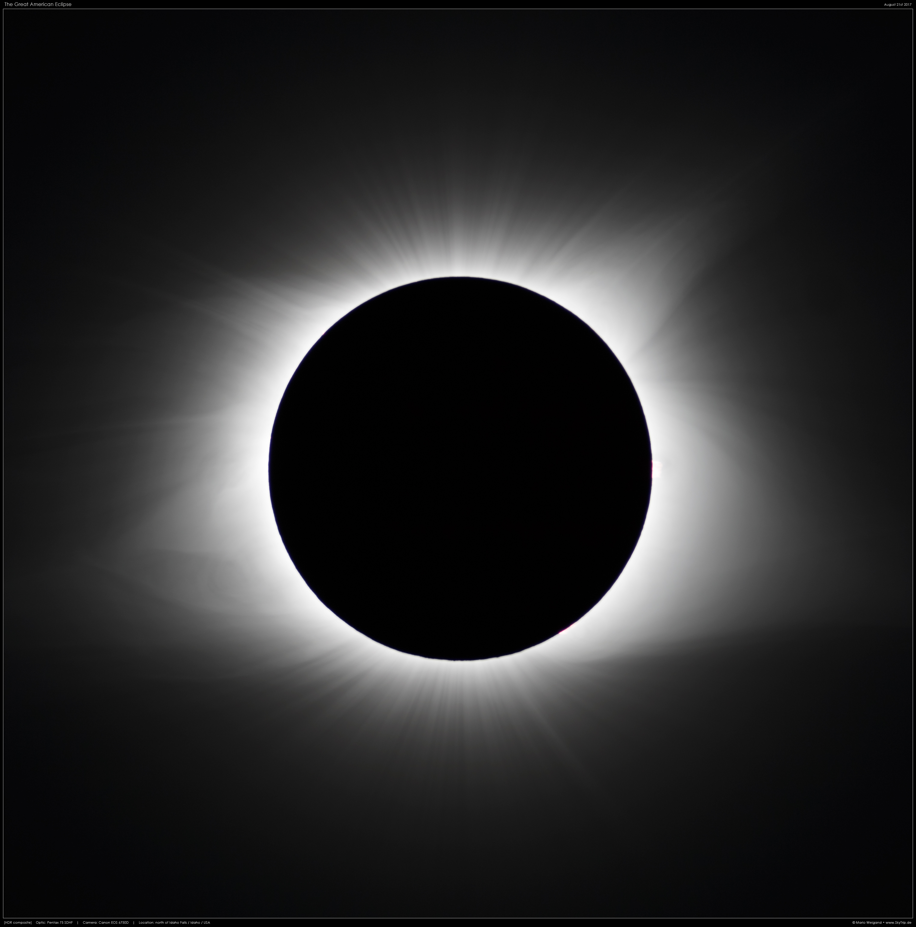 Totale Sonnenfinsternis 2017 - Die Korona