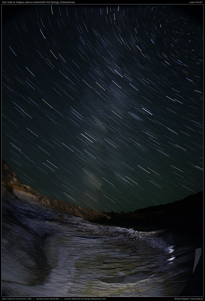 Sterne ber Mammoth Hot Springs II