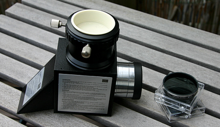 Baader 2-Zoll Herschelkeil mit zwei Neutralfiltern.