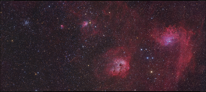 Auriga-Mosaik: von M36 bis IC 405