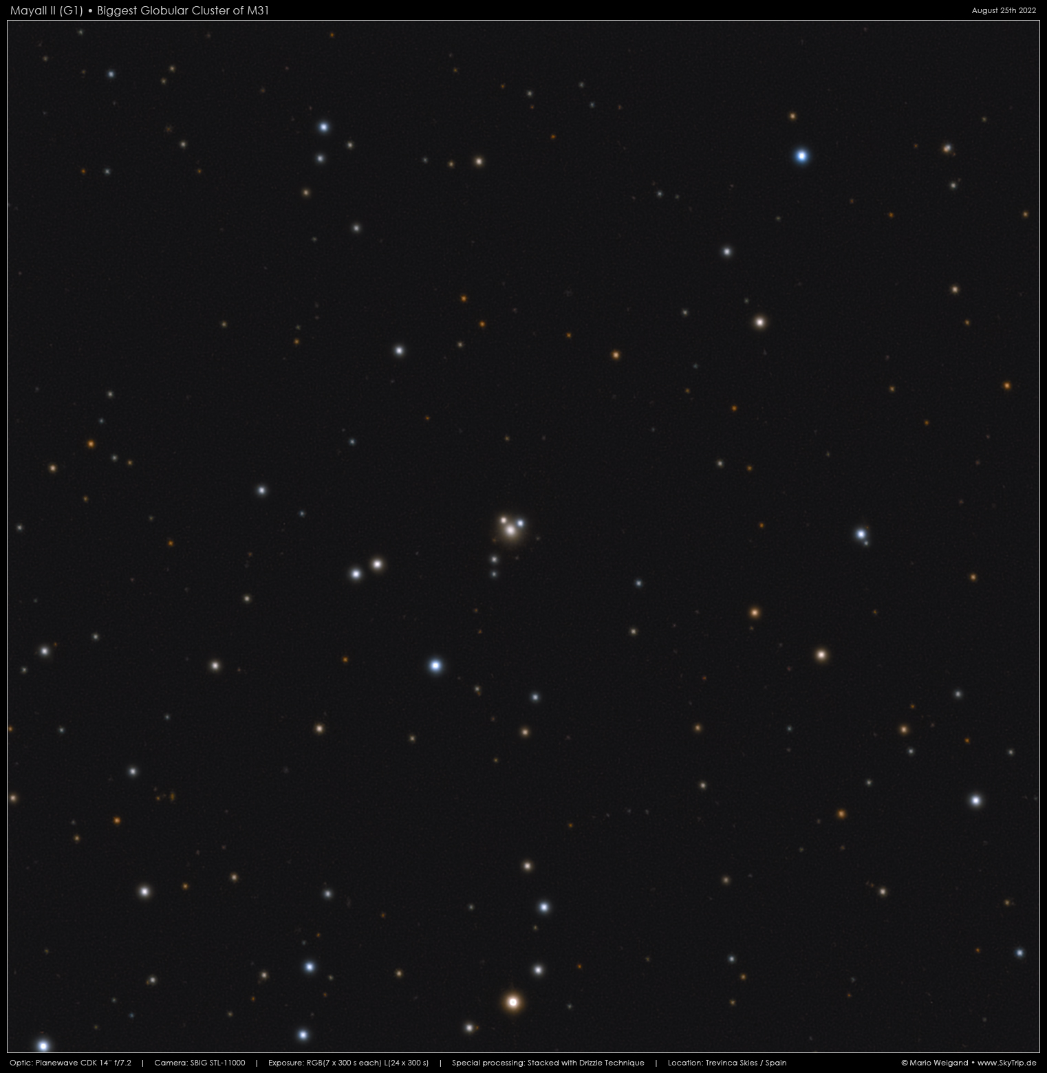Mayall II (G1)  Kugelsternhaufen in M31