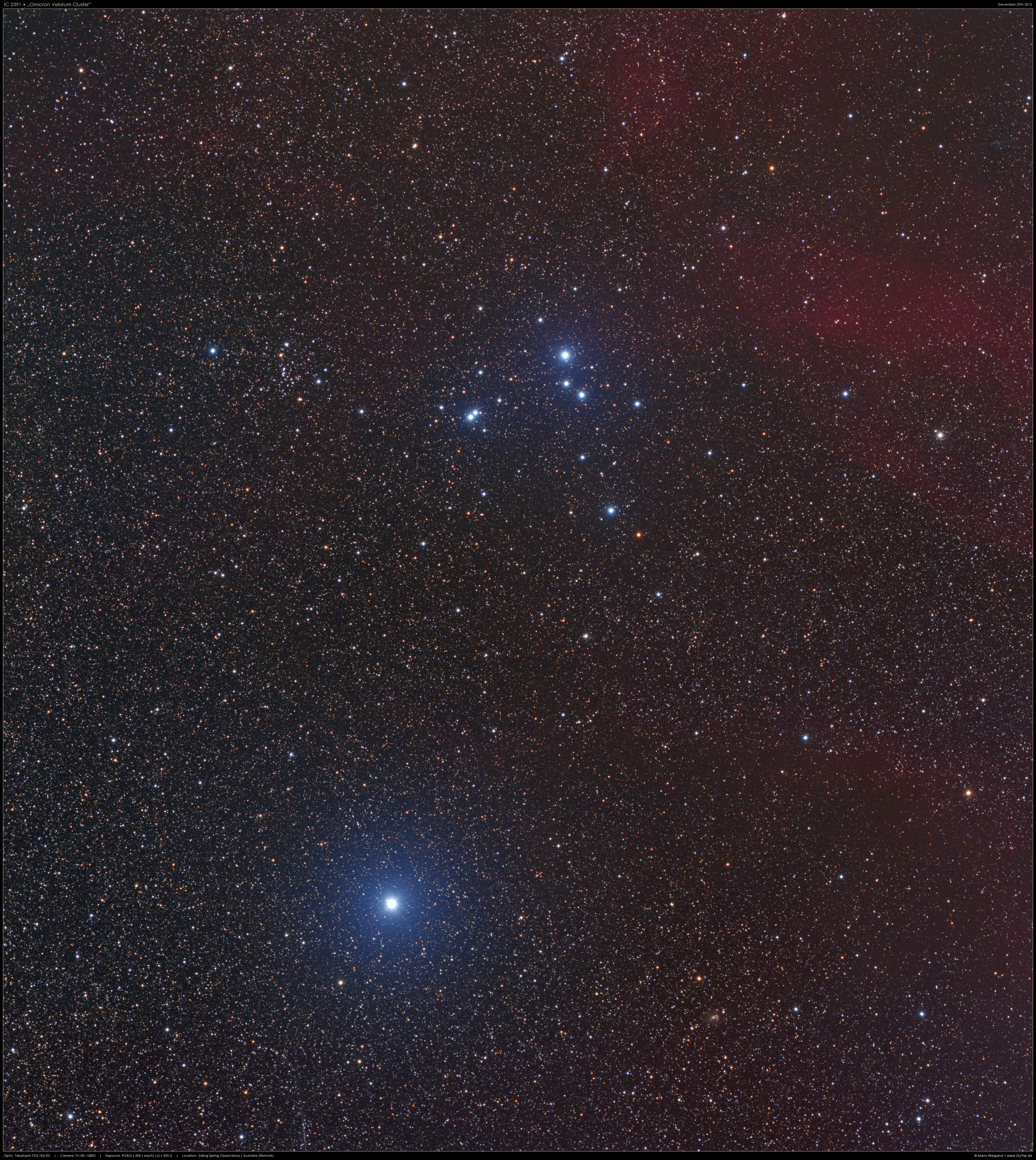 IC 2391 Omicron Velorum Cluster