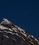 IC 4665 ber den Alpen im Mondlicht