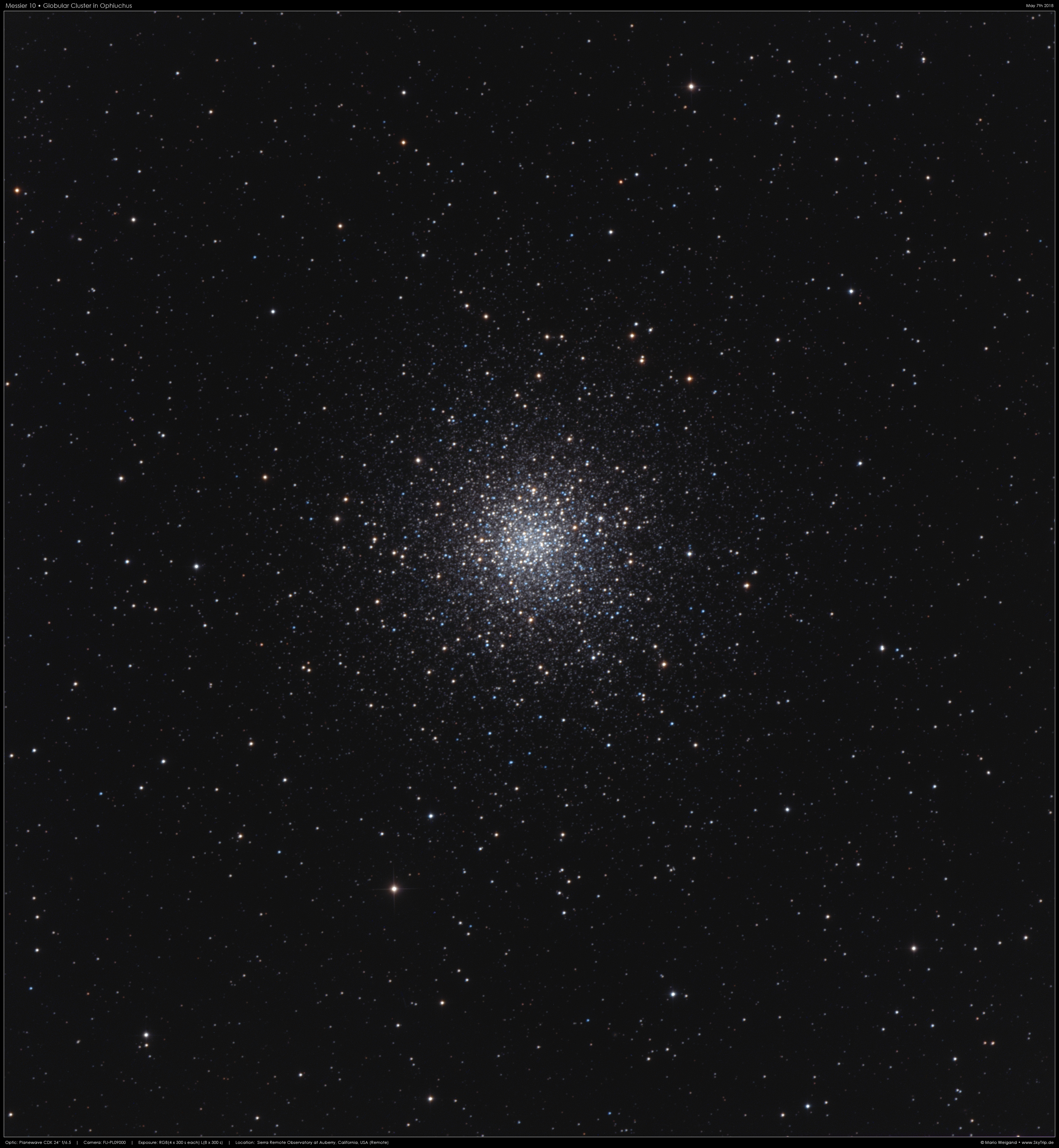 Kugelsternhaufen Messier 10