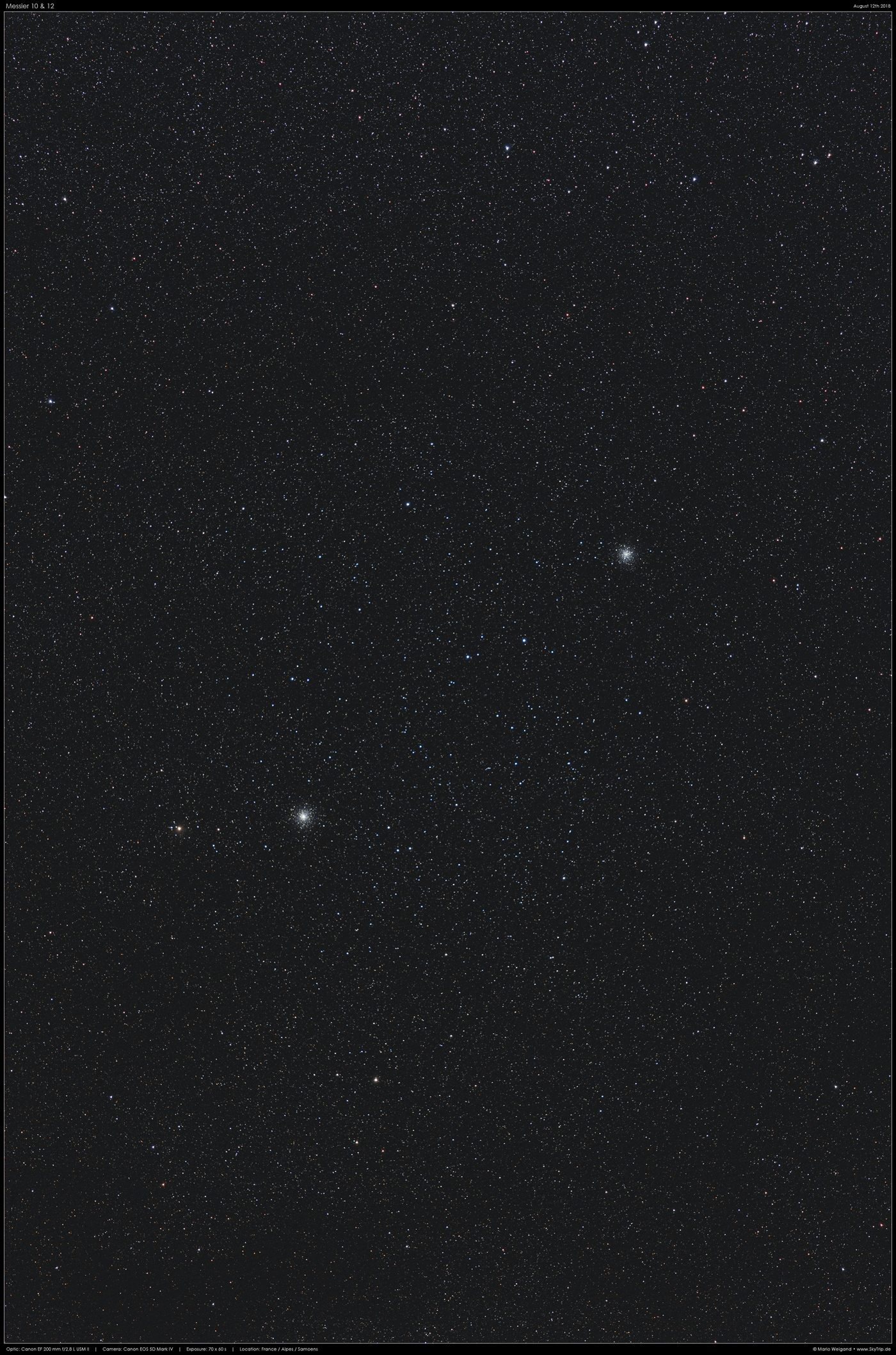 Messier 10 & 12