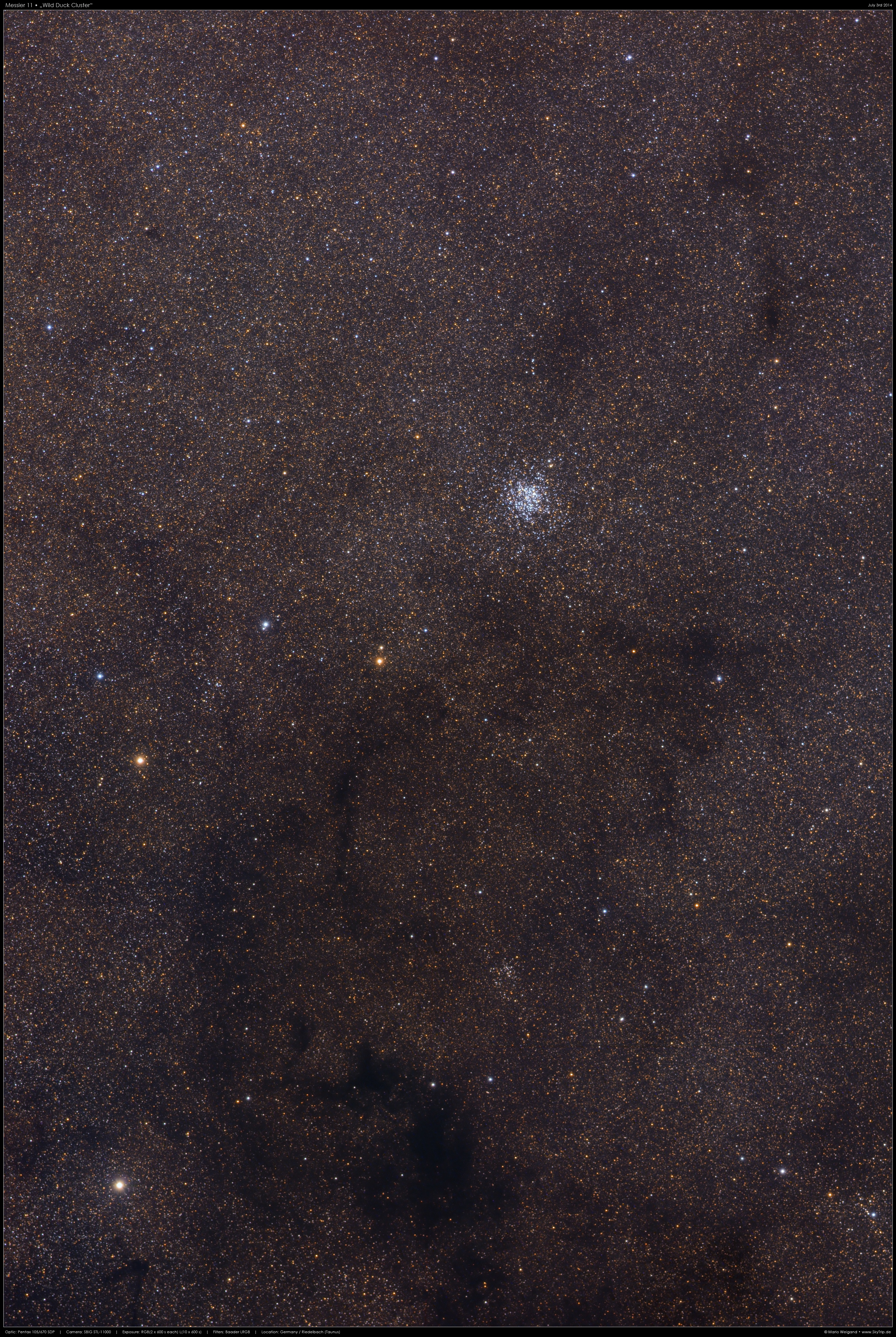 Messier 11 Wildentenhaufen