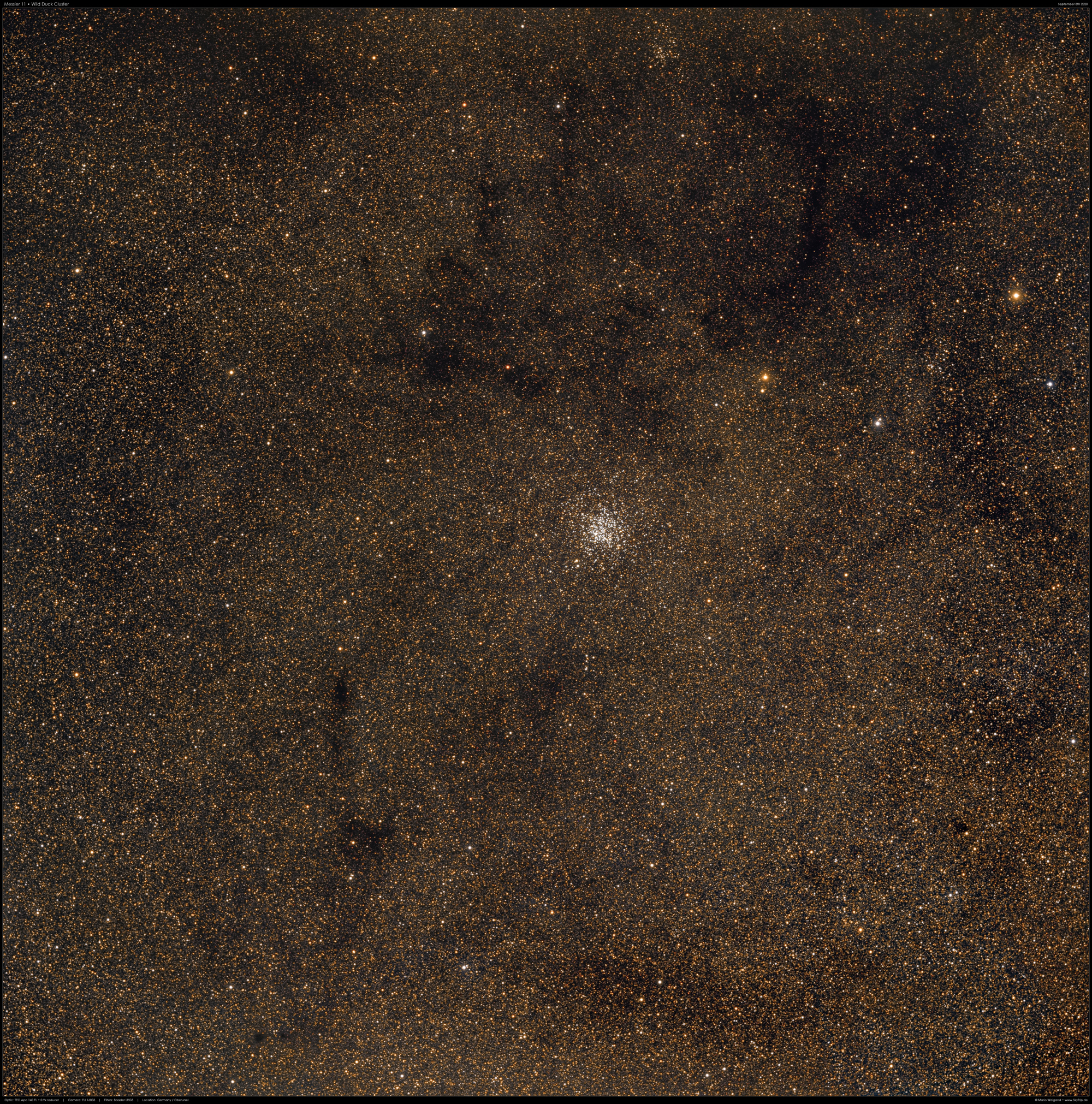 Messier 11 Wildentenhaufen