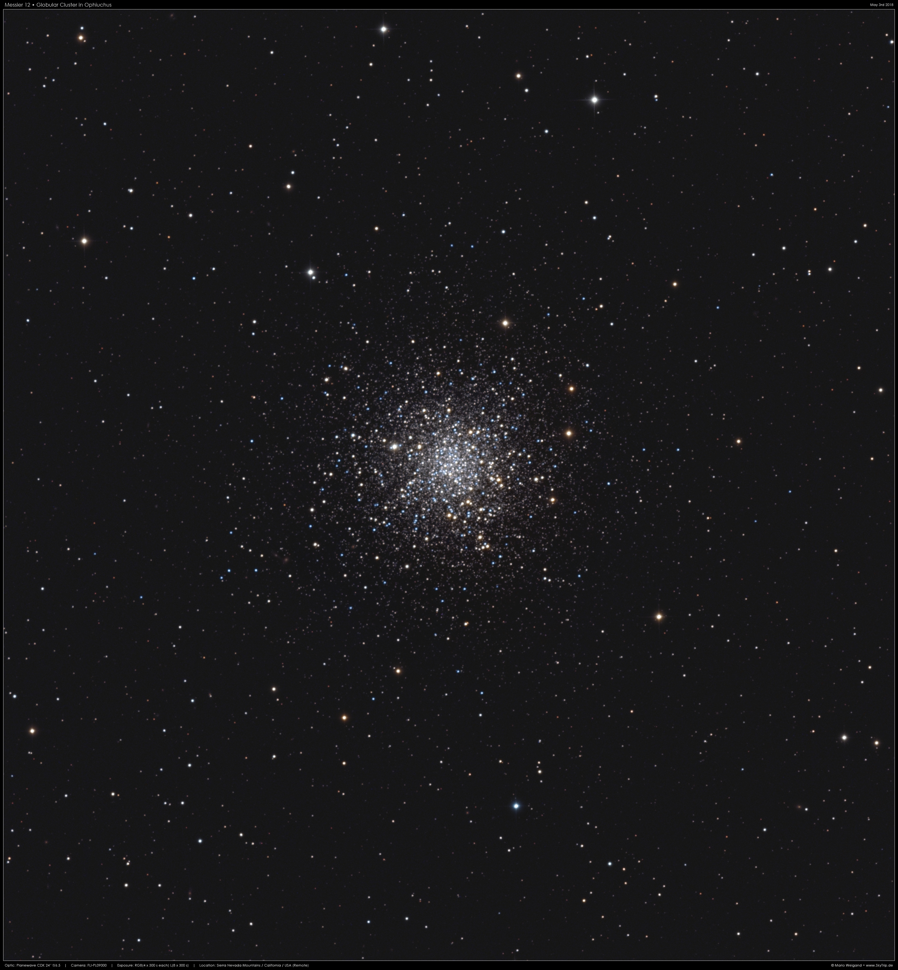 Kugelsternhaufen Messier 12