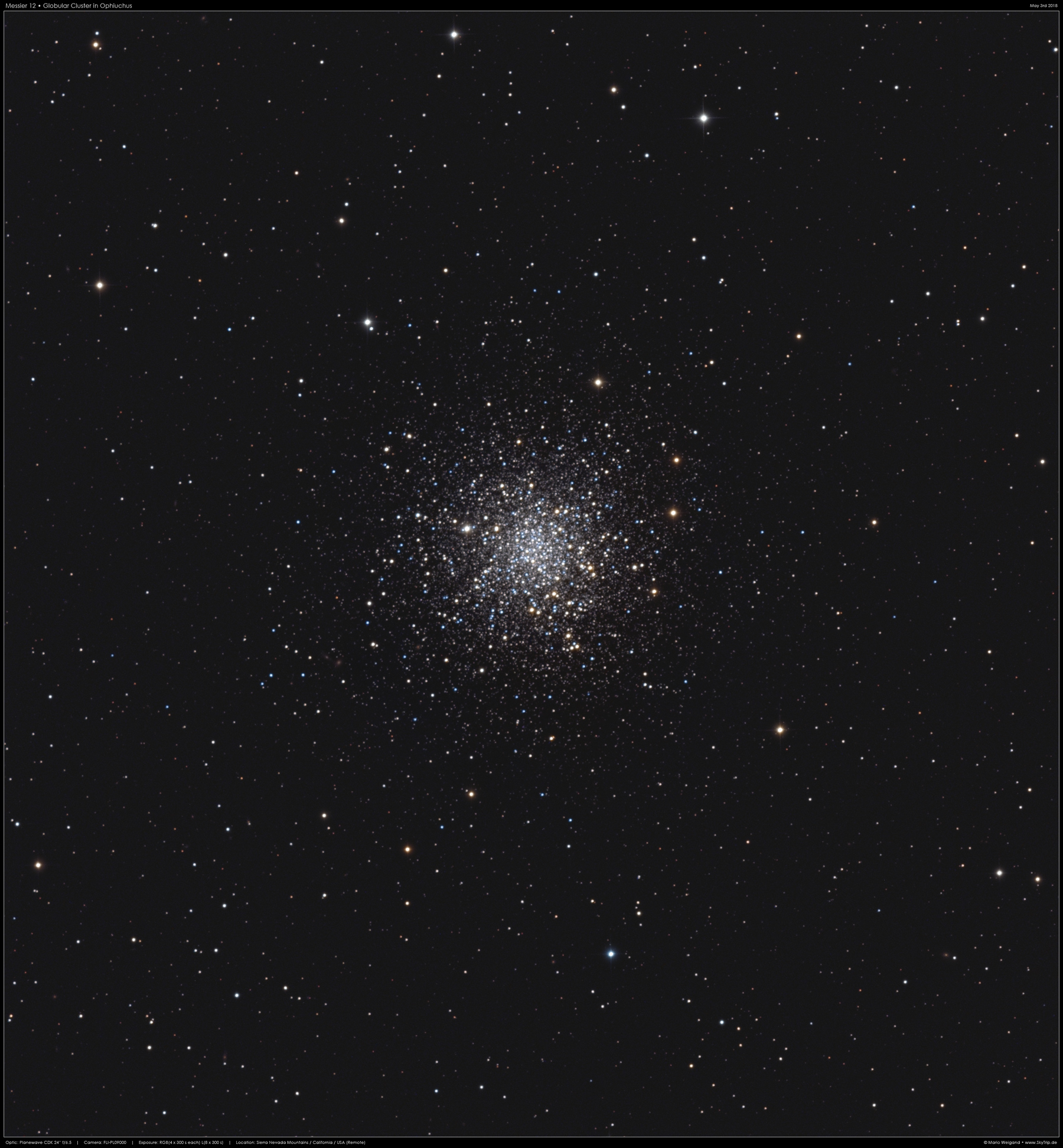 Kugelsternhaufen Messier 12