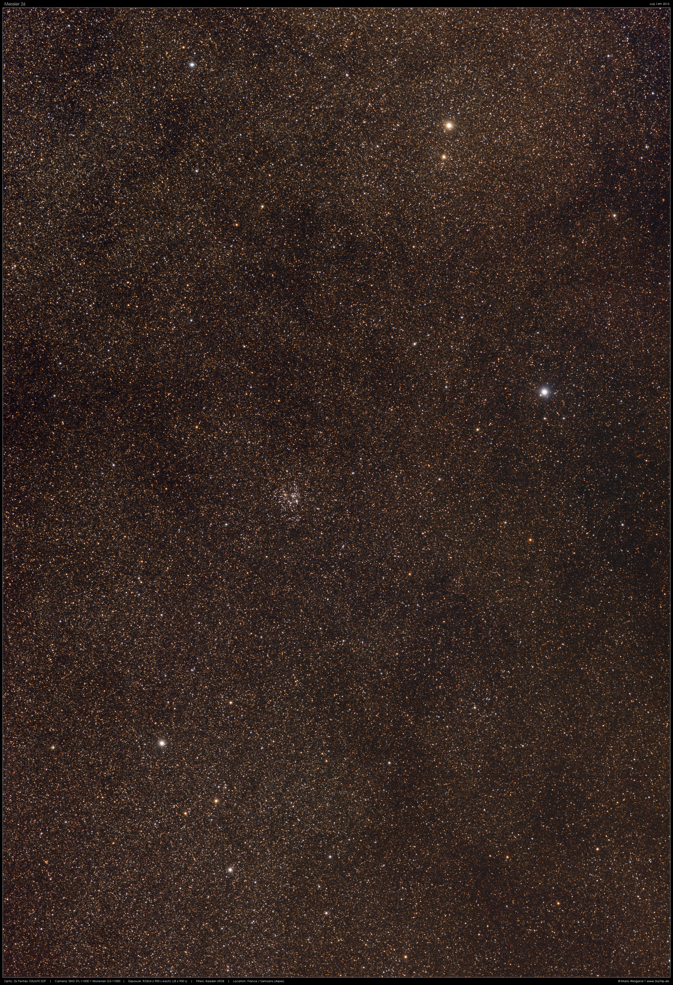 Sternhaufen Messier 26