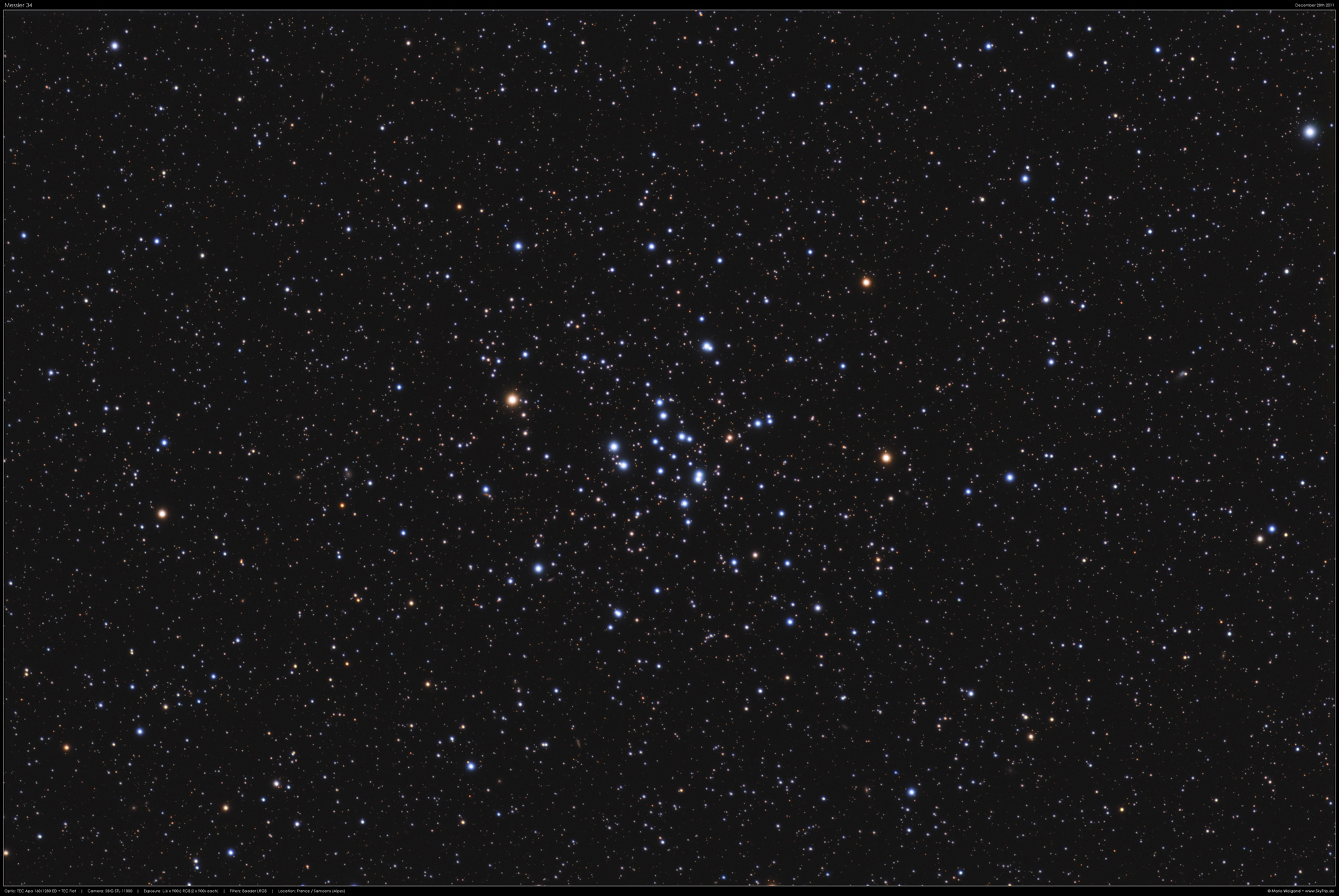 Sternhaufen Messier 34
