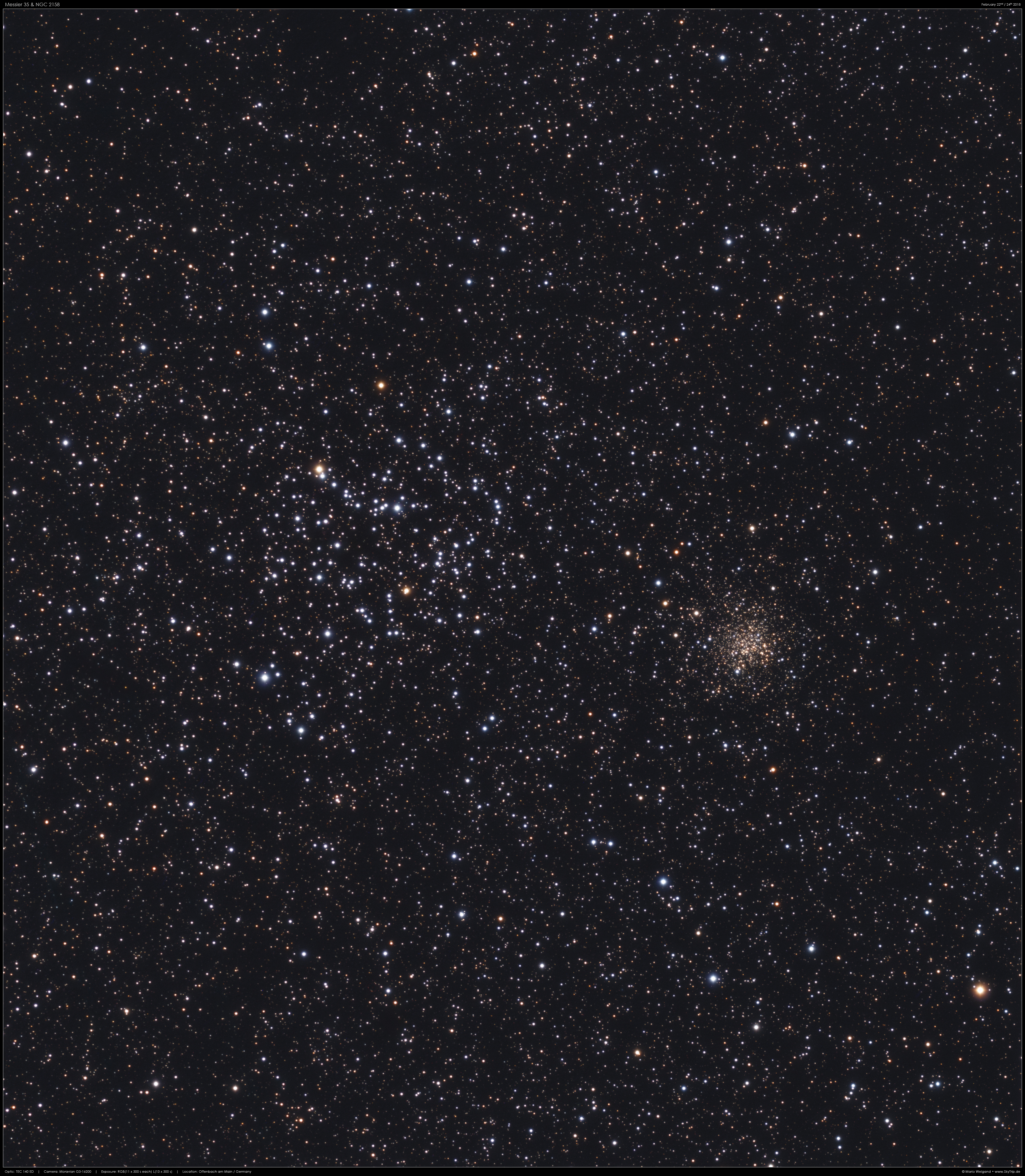 Messier 35 & NGC 2158