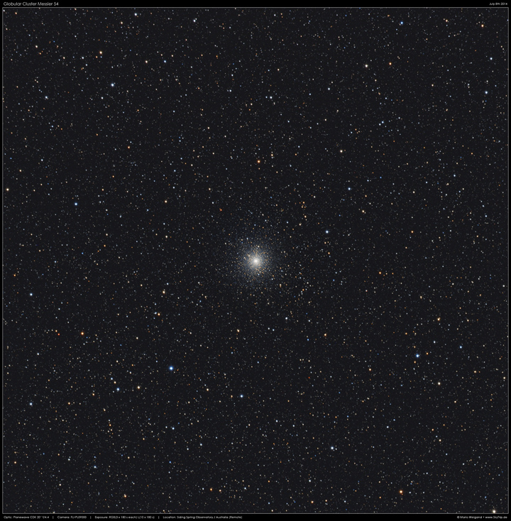 Kugelsternhaufen M54 im Sternbild Schtze